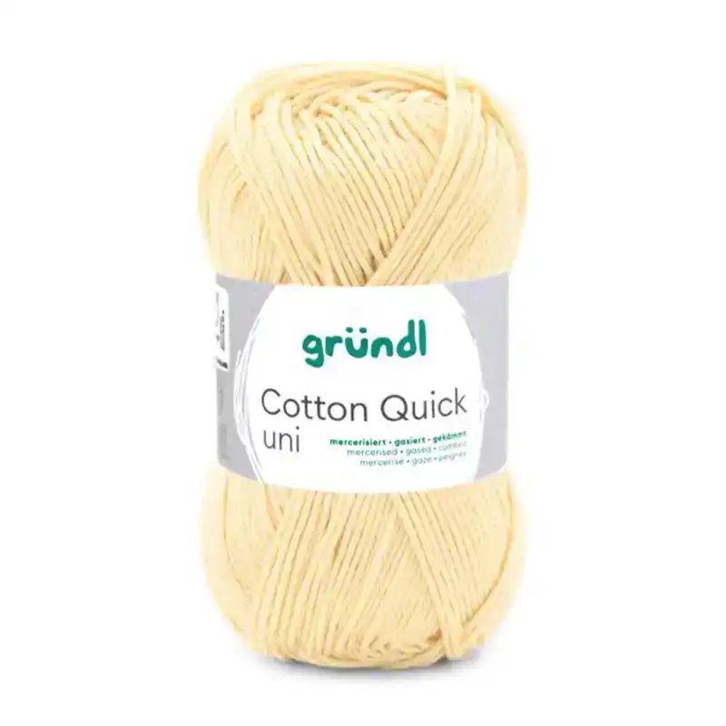 Cotton Quick Uni 152 pastel geel 50 gram