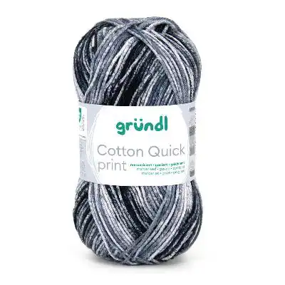 Cotton Quick Print 259 Antraciet/ Lichtgrijs/ Rookgrijs 50gr