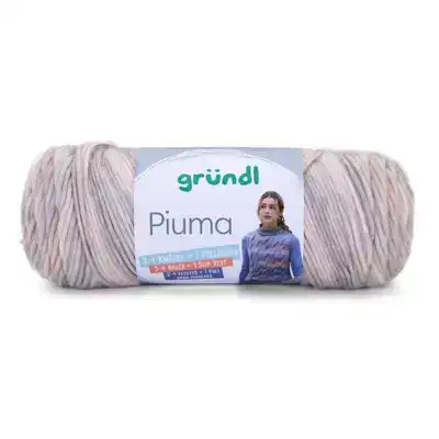Grundl Piuma garen 11 zand/creme/groen/blauw