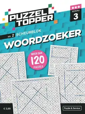 Puzzelblok woordzoeker 3 punt nr.2 Puzzeltopper