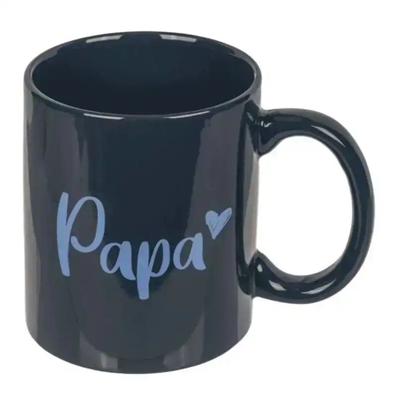 Mok papa blauw hart