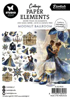 Studio Light Essentials Collage Paper Elements Moonlit Ballroom