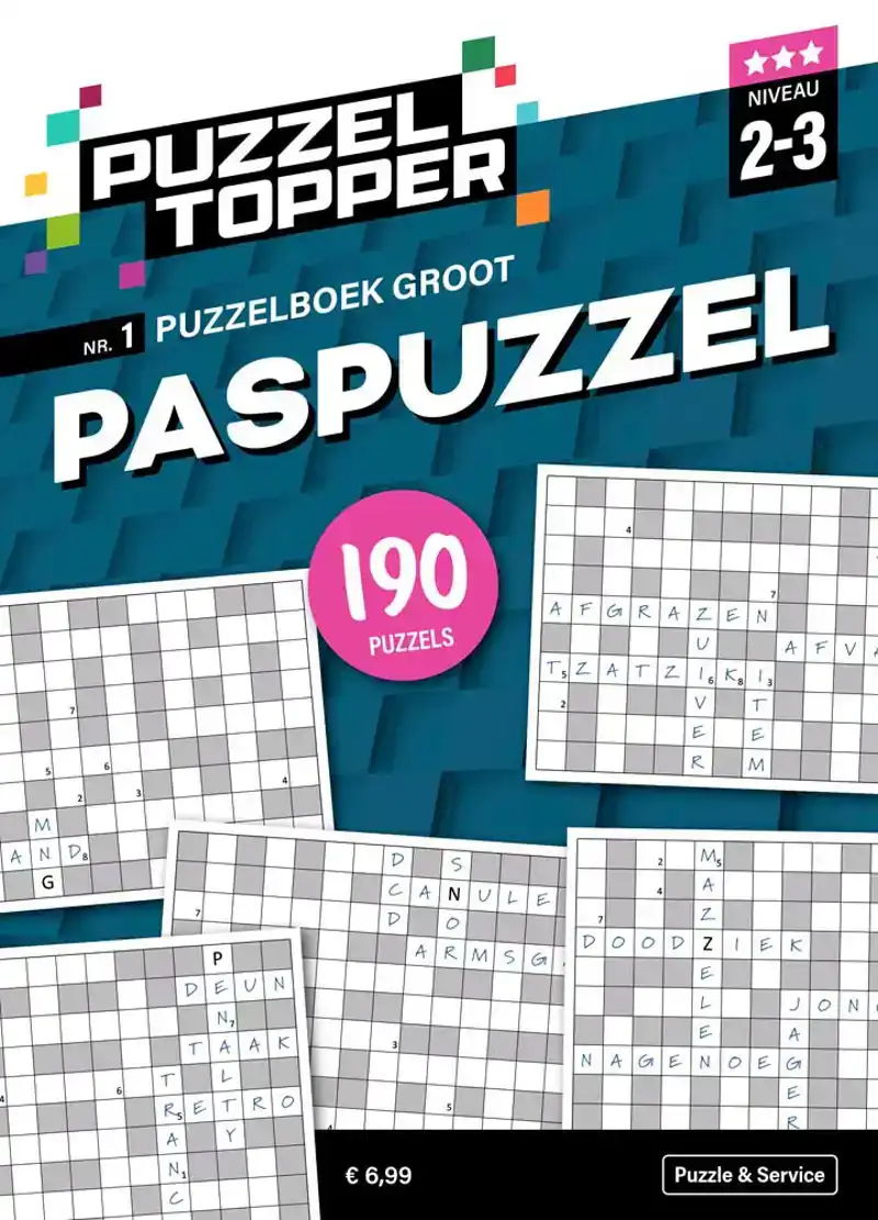 Puzzelblok Groot Paspuzzel 2-3 punt nr1 Puzzeltopper