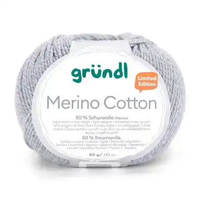 Merino katoen licht grijs