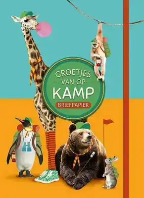 Briefpapier Groetjes van op kamp (Coole dieren)