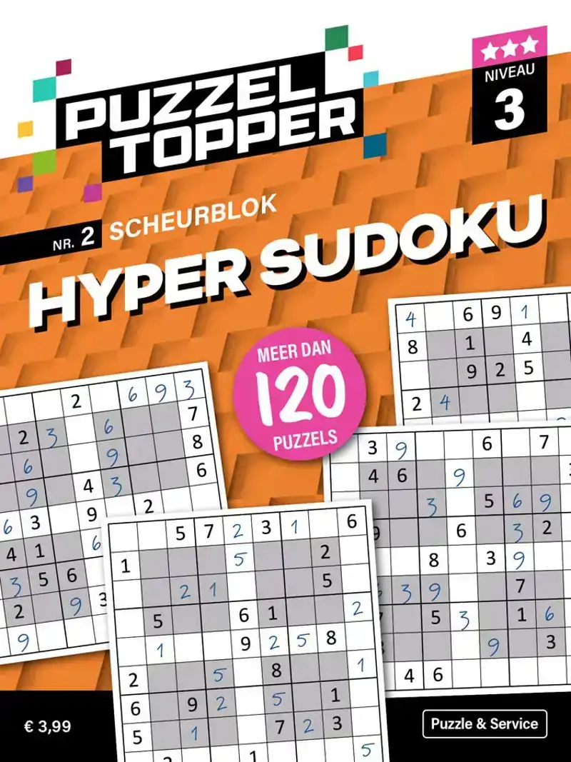 Puzzelblok Hyper Sudoku 3 punt nr2