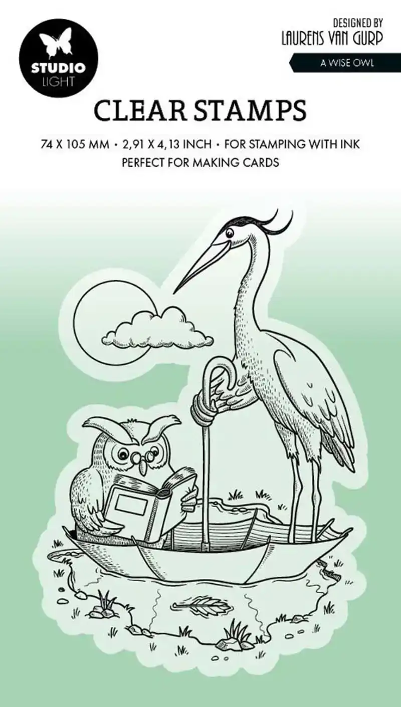 By Laurens Clear Stamp A Wise Owl