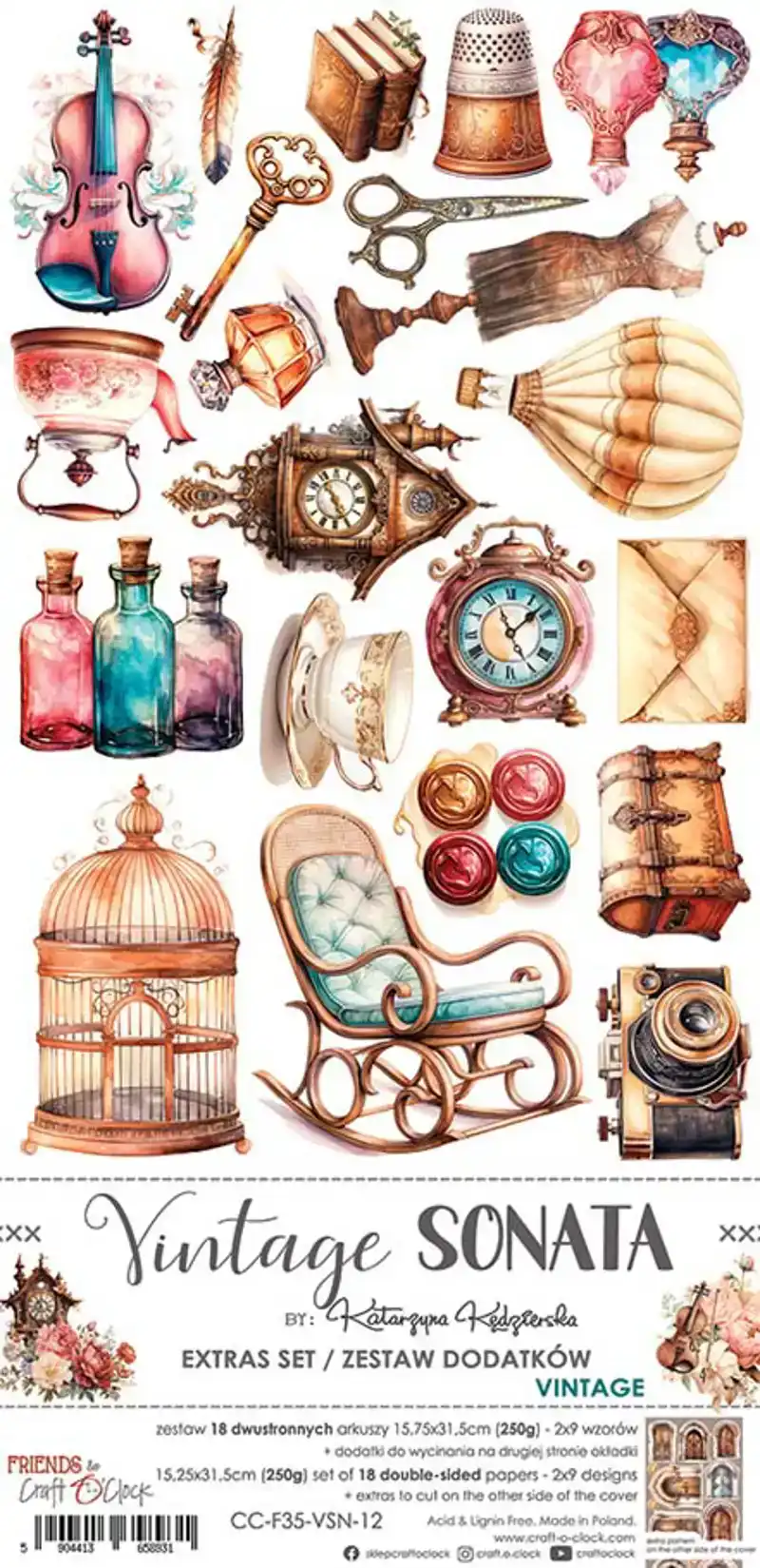 Craft O Clock Vintage sonata extra set Winter