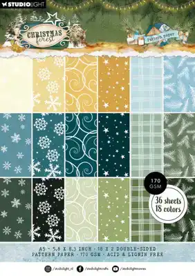 Studio Light Christmas Forest Pattern Paper Pad Patronen
