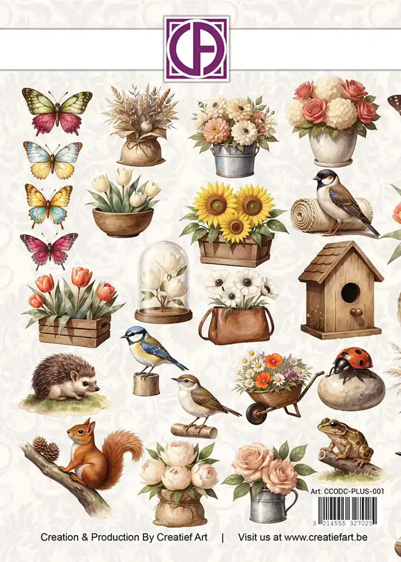 My Happy Little Garden stansplaatjes 23 stuks