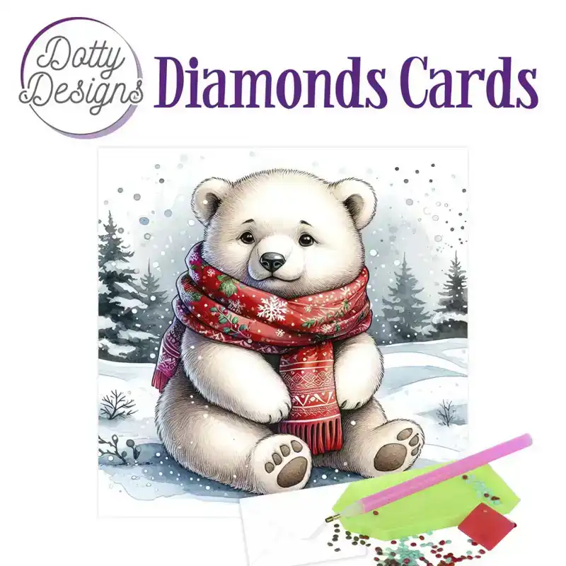 Dotty Designs Diamond Cards, Polar Bear