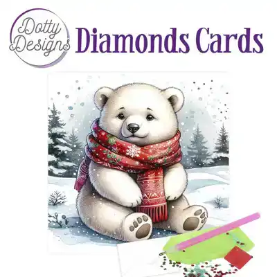 Dotty Designs Diamond Cards, Polar Bear