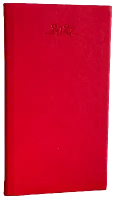 Zakagenda topper 2027 rood luxe harde kaft
