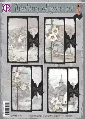 Kaarten pakket condoleance Thinking of you 01