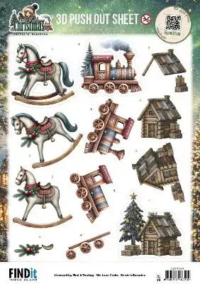 3D Pushout Sheet Berries Beauties Good Old Christmas Christmas Toys