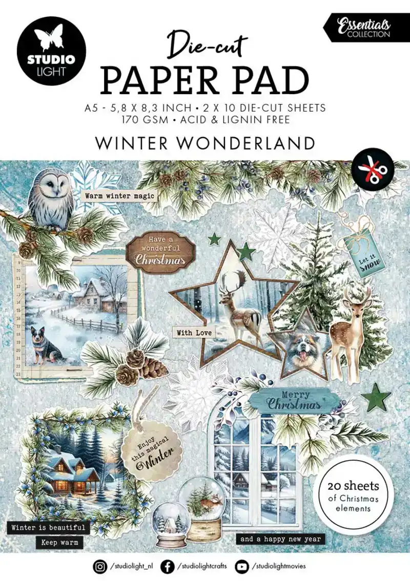 Winter Wonderland paper pad essentials