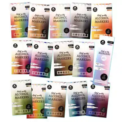 Alcohol markers 84 kleuren, 3 blends - Actiepakket
