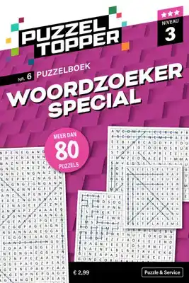96 pag. woordzoeker special 3 stippen nr.6 puzzeltopper