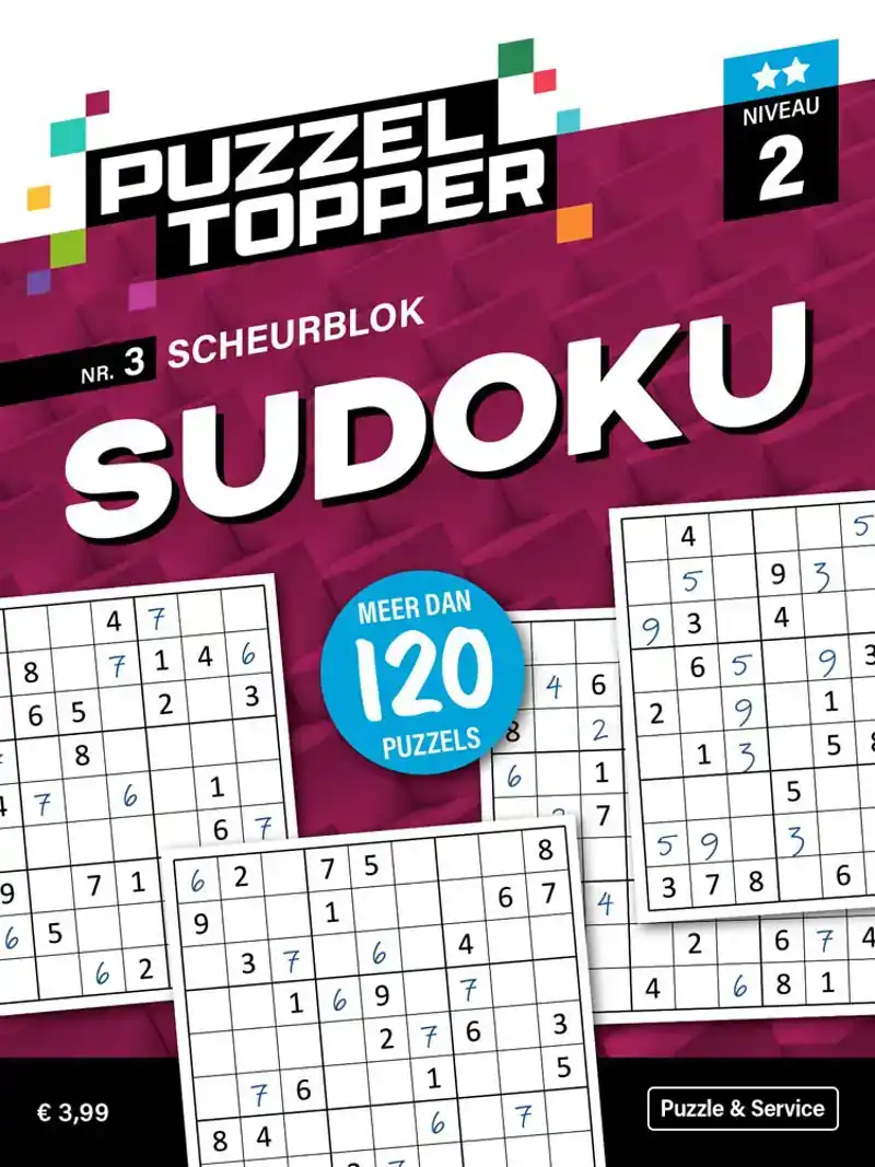 Puzzelblok sudoku 2 punt nr.3 puzzeltopper