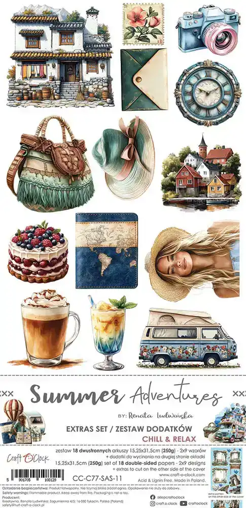 Craft O’Clock Summer Adventures Extra’s Set Chill & Relax