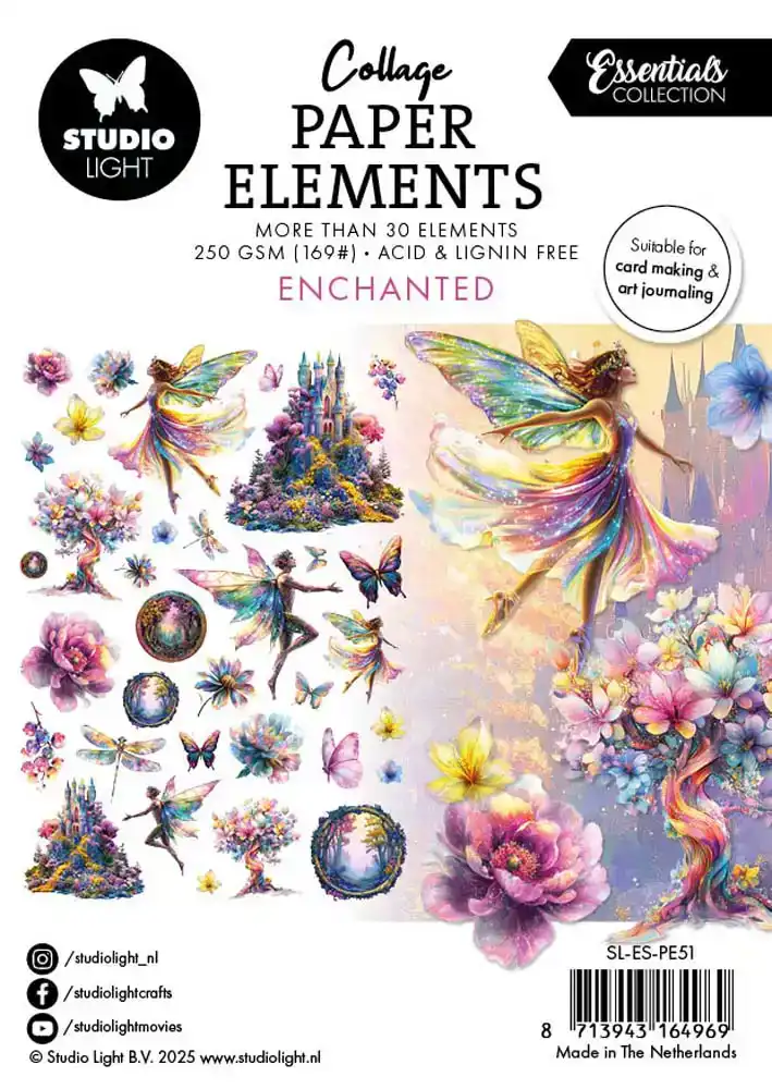 Studio Light Essentials Collage Paper Elements Enchanted