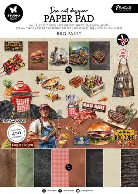Studio Light Essentials BBQ Party A4 Die-Cut Paper Pad