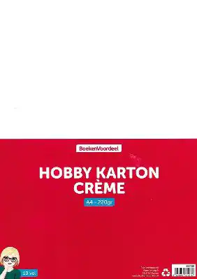 Emma's Hobbykarton Creme A4 10 vellen