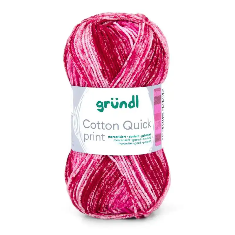 Cotton Quick Print 253 Fuchsia/ Cranberry/ Kersenroze 50gr