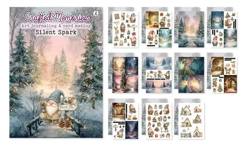 Creatief Art Silent Spark Journaling Boek Crafted Memories