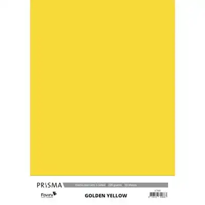 Karton Prisma Favini goud geel 10vel A4 220gr