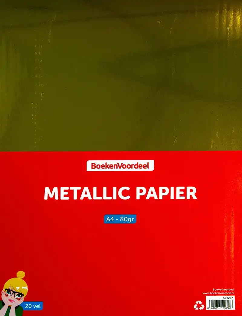 Papier metallic A4 20 vel