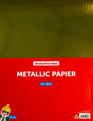 Papier metallic A4 20 vel