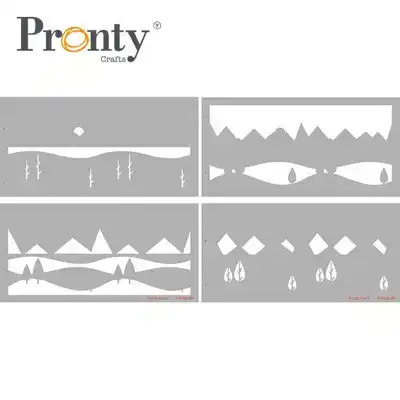 Pronty Layerd Stencil Landscape