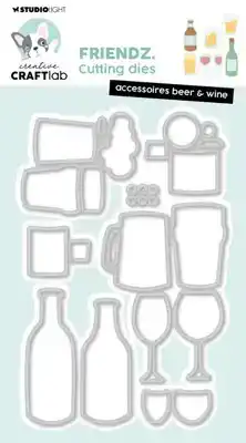 Creative Craftlab snijmal accessoires Beer & Wine