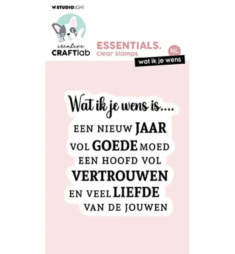 Creative Craftlab clear stamp Wat ik je wens