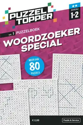 96 pag. woordzoeker special 1-2 stippen nr.1 puzzeltopper