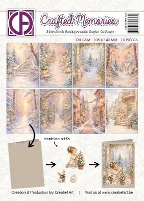 Sugar Cottage A6 Collagepapier<br>