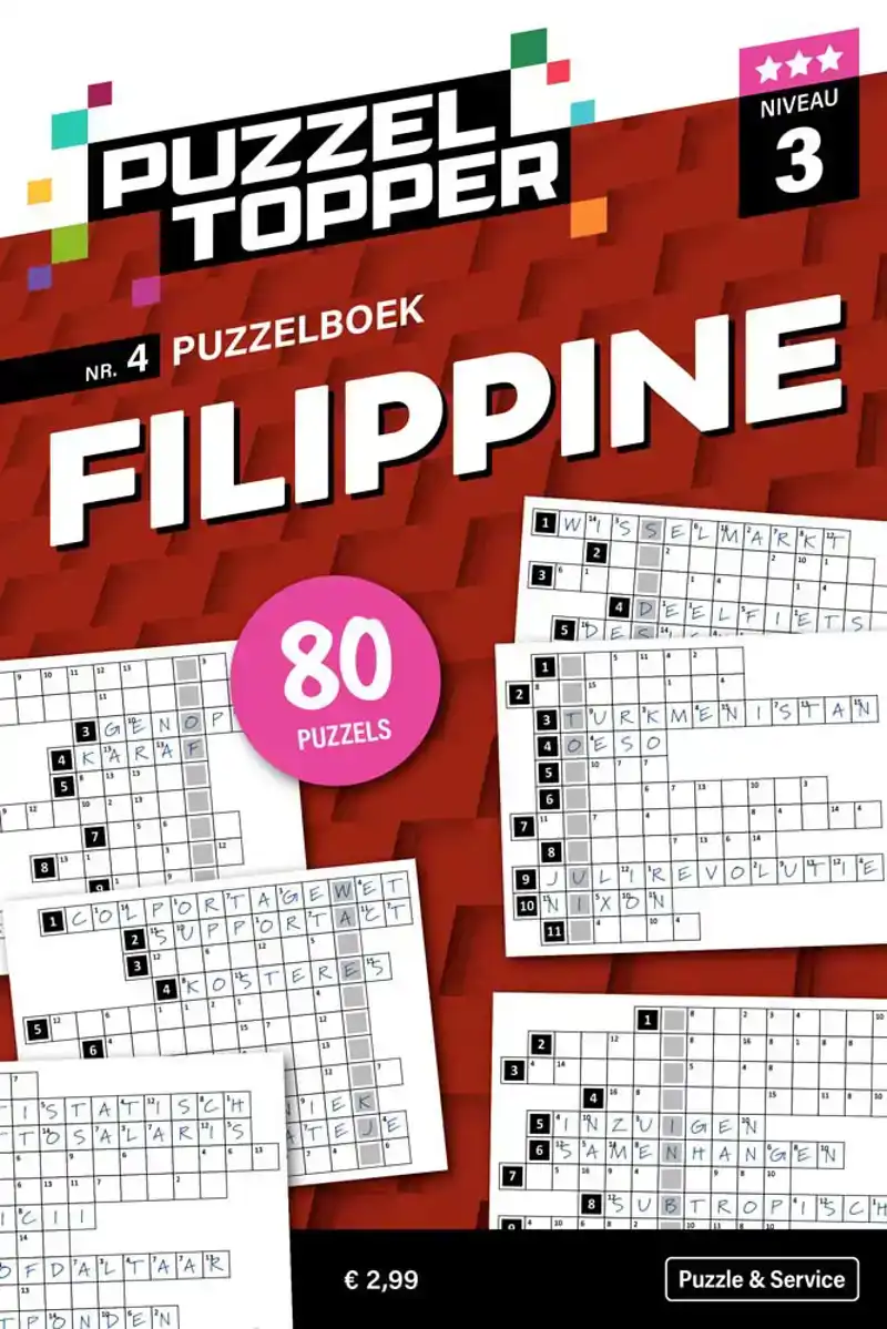 96 pag. Filippine 3 stippen nr.4 Puzzeltopper