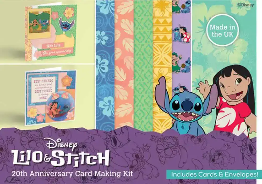 Card Making Kit 15 Cards Lilo & Stitch 20th Anniversary Kit