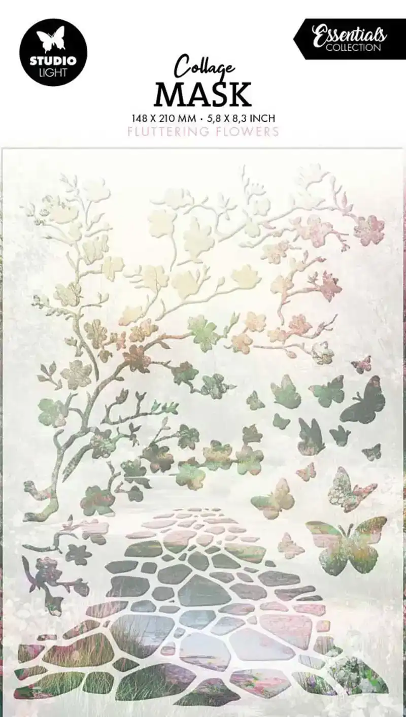 Mask fluttering flowers essentials