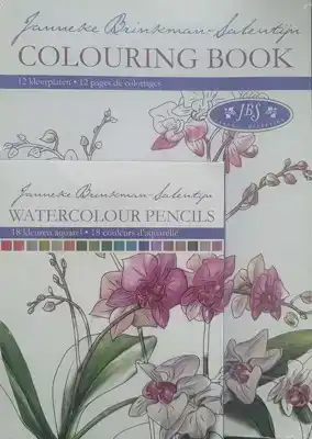 Janneke brinkman Colouring Book Orchidee