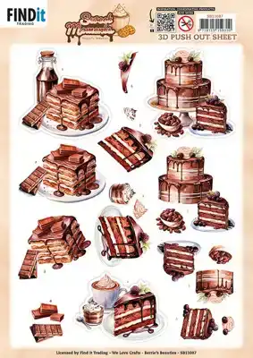 3D Pushout Sheet Berries Beauties Sweet Moments Baked with Love