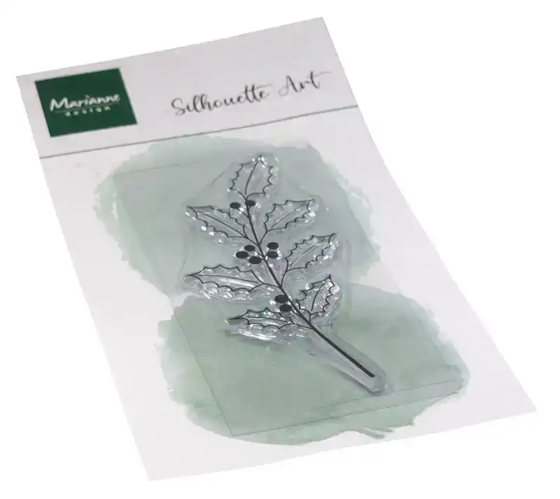 Md Clear Stamp Silhouette Art Holly