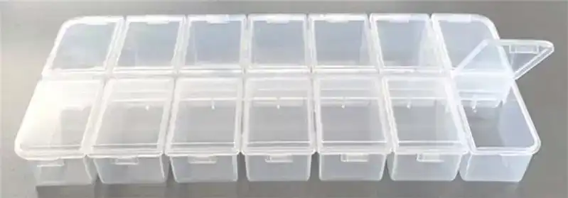 Opbergdoos 14 vaks per vak afsluitbaar