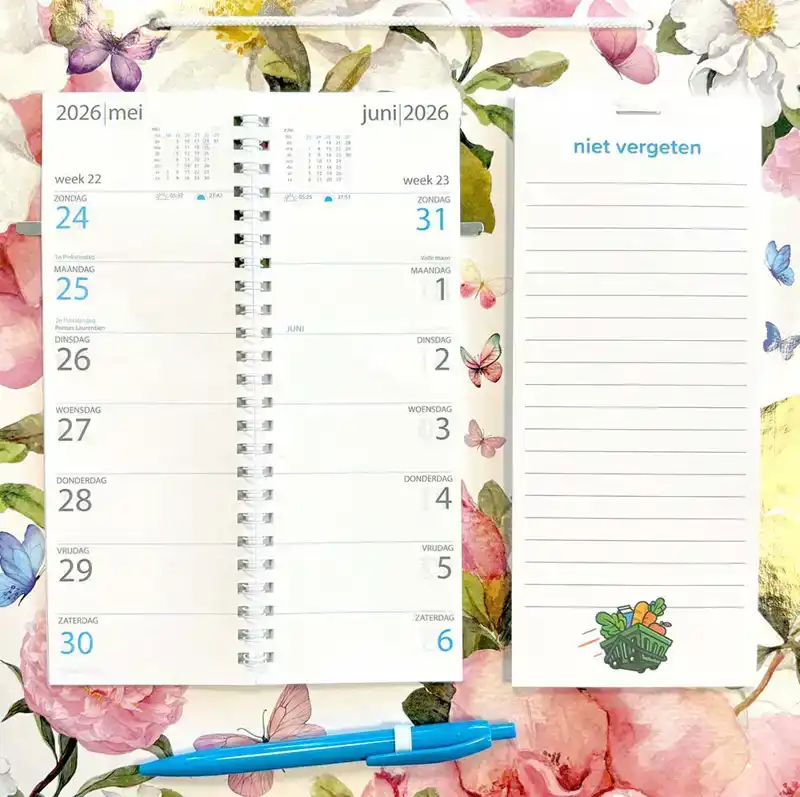 Omleg week kalender 2026 spec. boodschappen