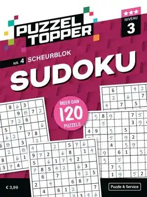 Puzzelblok sudoku 3 punt nr.4 puzzeltopper