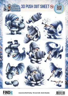 Berries Beauties 3D Pushoutvel Winter Gnome Wonders Frozen Harmonies