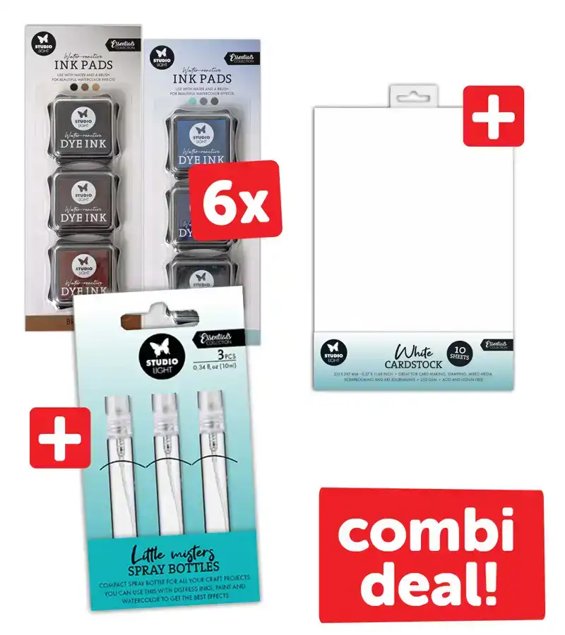 Studio Light Actie Pakket Water Reactive Inkt 8 delig