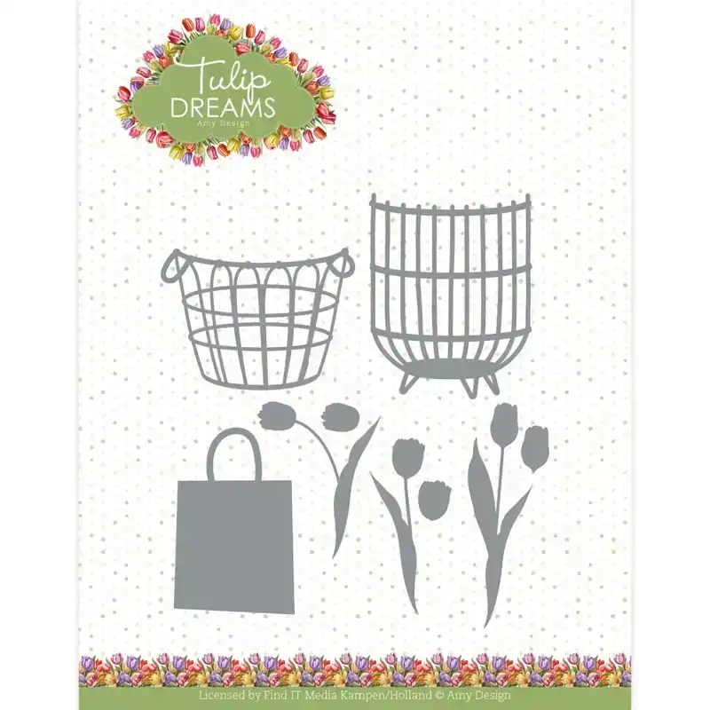 Snijmal Amy Design Tulip Dreams Tulip Basket