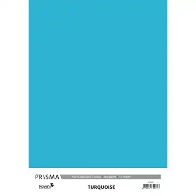 Karton Prisma Favini turquoise 10vel A4 220gr